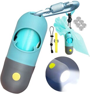Foto 1 | Soporte Para Bolsas Para Excrementos De Perro Con Linterna Led Y 15 Bolsas Para Excrementos, Jieyou - Venta Internacio