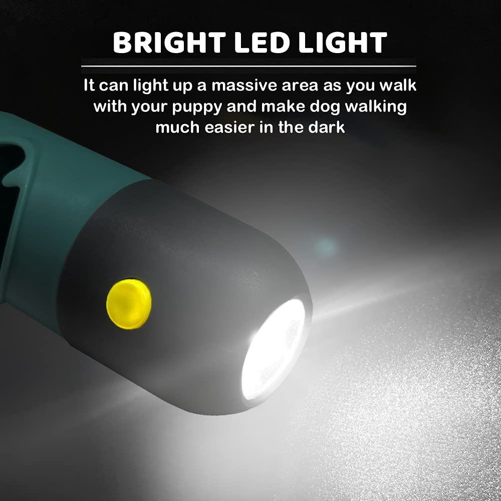 Foto 6 pulgar | Soporte Para Bolsas Para Excrementos De Perro Con Linterna Led Y 15 Bolsas Para Excrementos, Jieyou - Venta Internacio