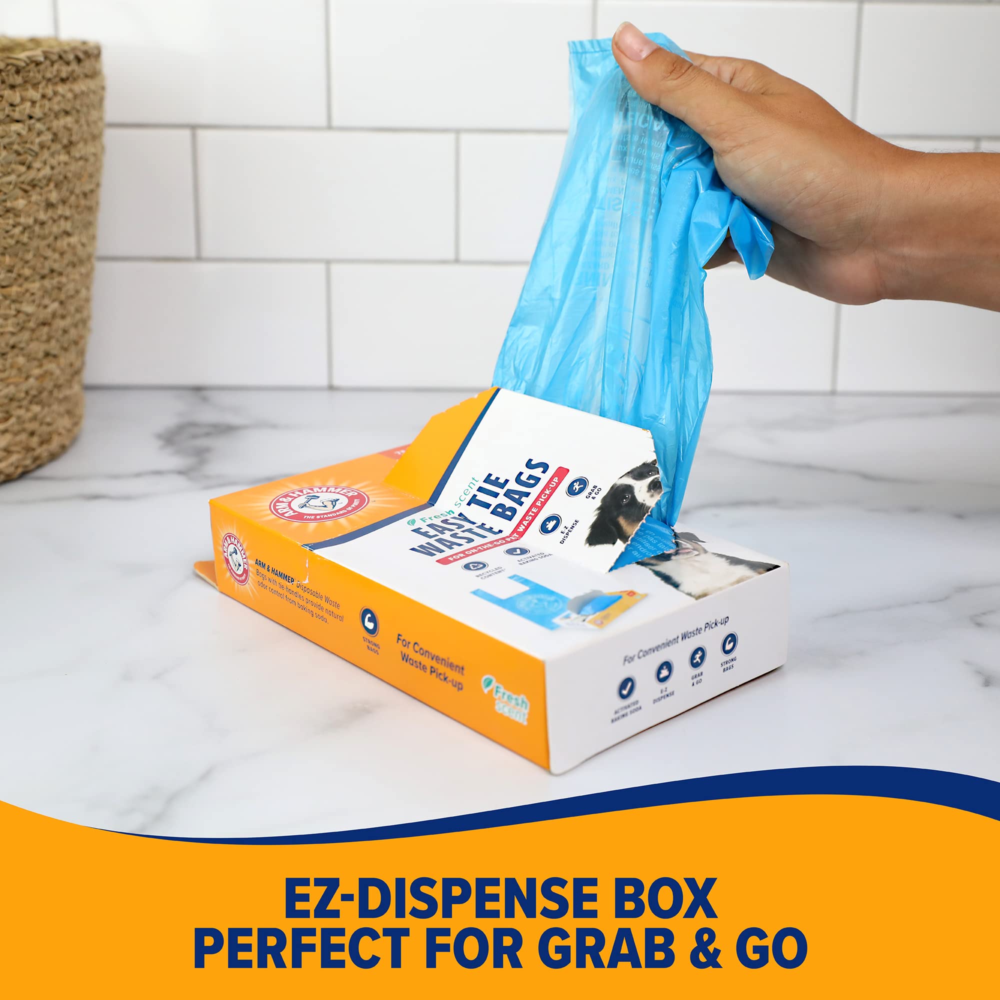 Foto 7 pulgar | Arm & Hammer 71041 Bolsas De Residuos Easy-tie, Azul, 75 Count - Pack Of 1 - Venta Internacional.