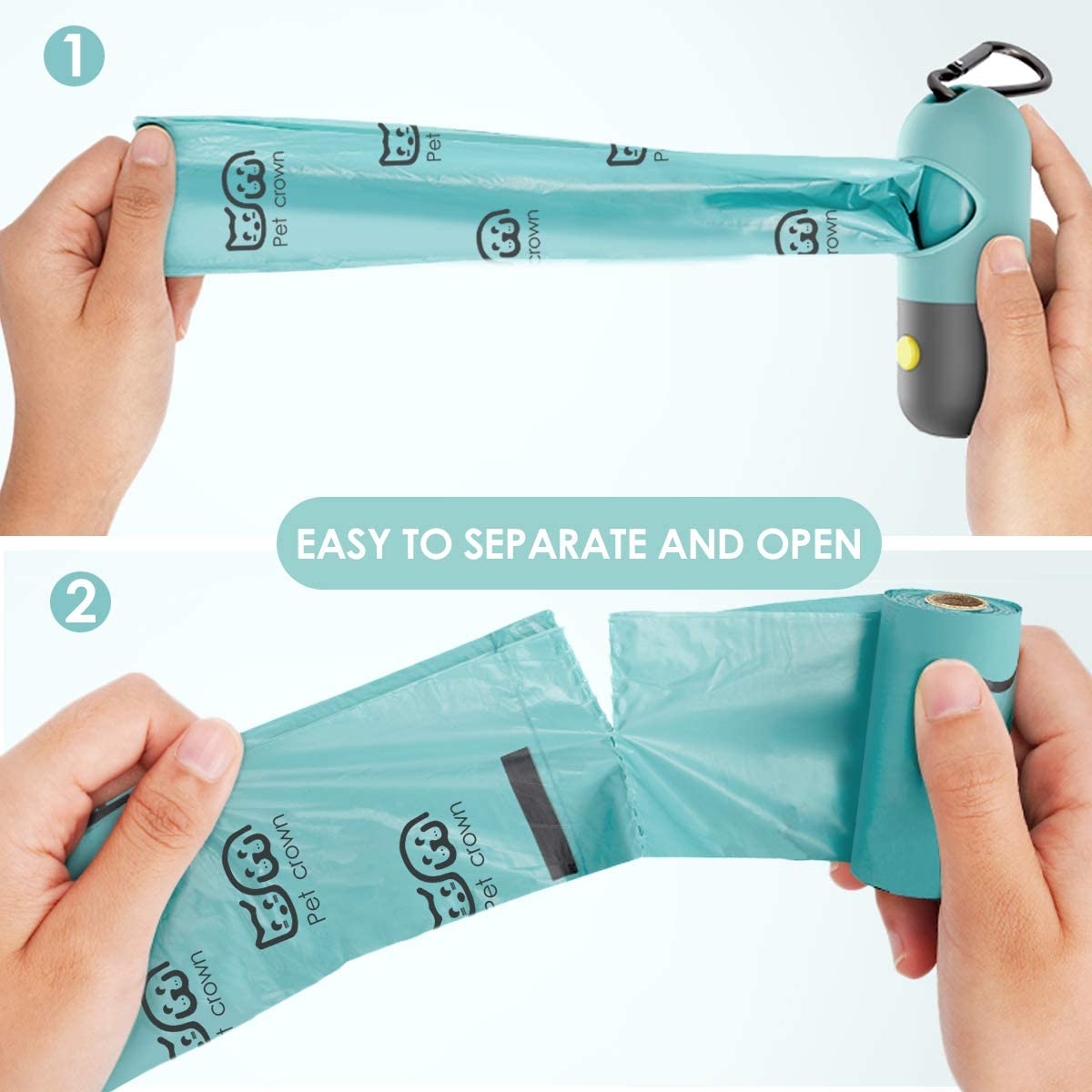 Foto 3 pulgar | Dispensador De Bolsas Para Excrementos De Perro Huoguo Con Linterna Led Y 15 Bolsas - Venta Internacional.