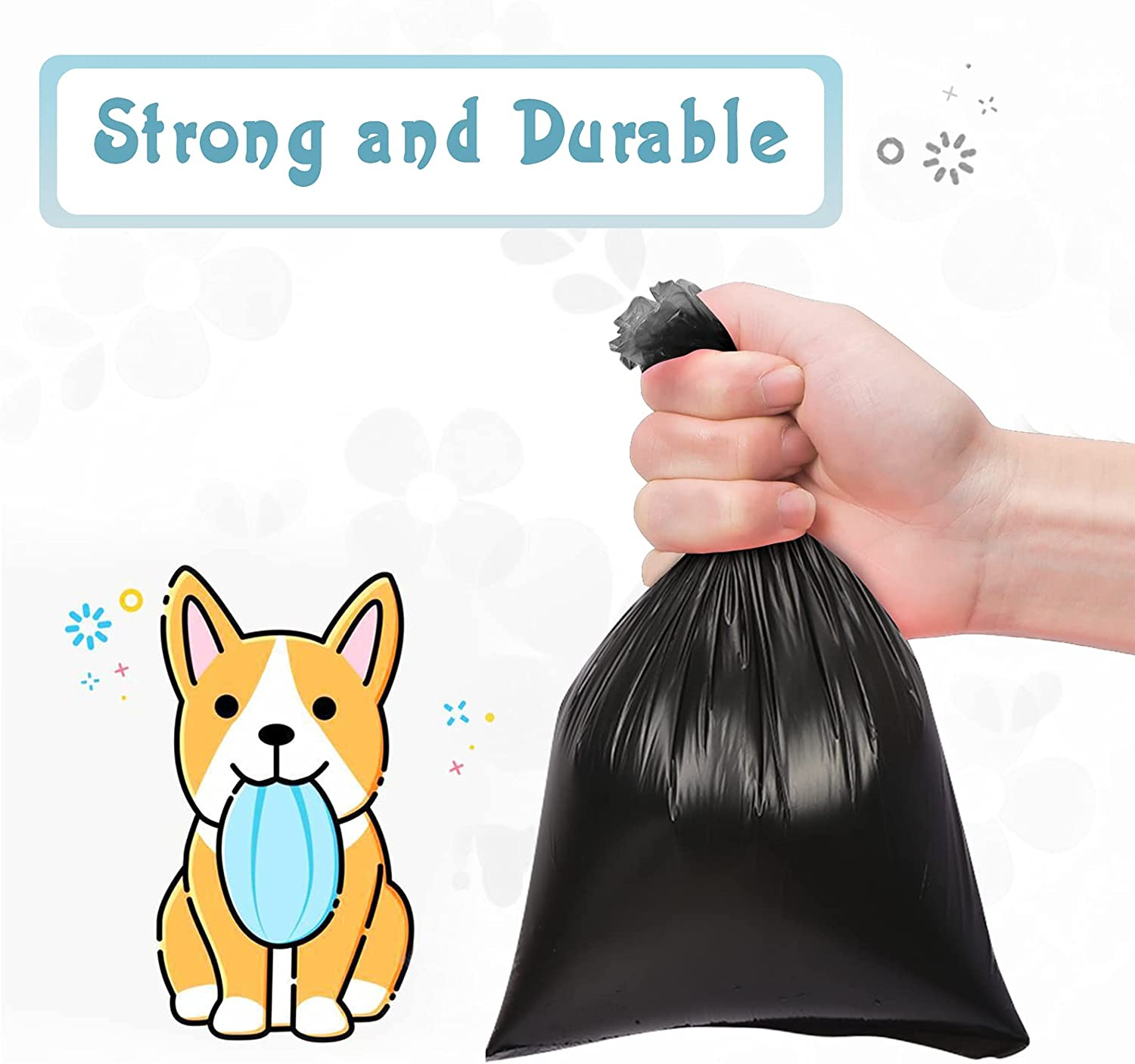 Foto 5 pulgar | Bolsas Para Excrementos De Perro Jieyou Ecológicas, 16 Rollos, 240 Bolsas Negras - Venta Internacional.