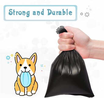 Foto 4 | Bolsas Para Excrementos De Perro Jieyou Ecológicas, 16 Rollos, 240 Bolsas Negras - Venta Internacional.