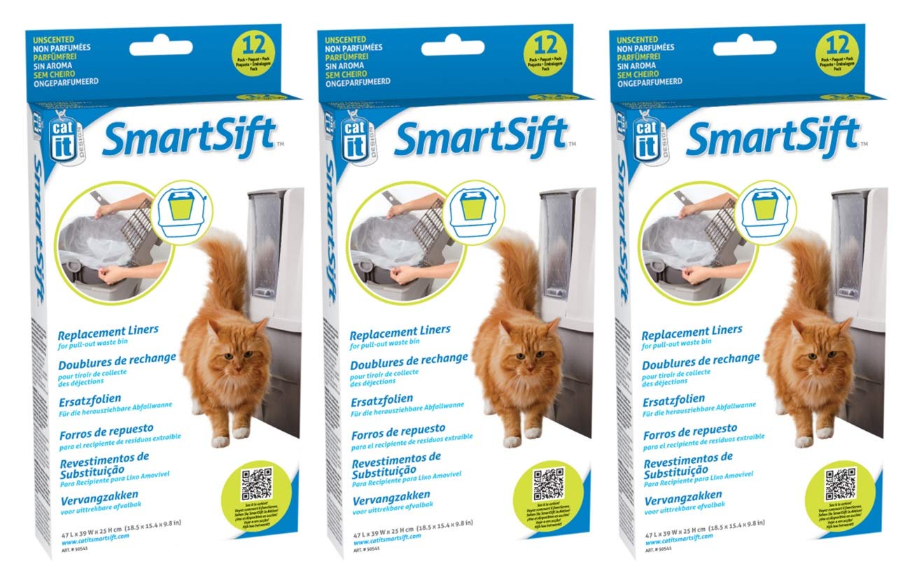 Forro Catit Design Para Tamizar La Base De Sartenes Para Gatos (paquete De 3), 12 Forros - Venta Internacional.