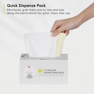 Foto 7 | Bolsa De Basura Eko Eko Easy-dispense, Rollo De 80 Unidades, Extra Fuerte, De 3 A 6 Litros - Venta Internacional.