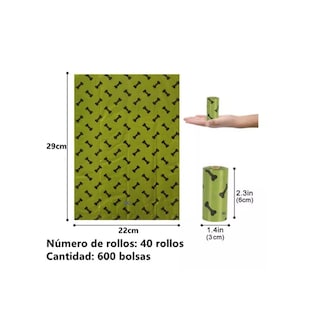 Foto 2 | Paquete Bolsa Higiene Para Mascotas 600pzas Eo Safe Imports Esi-9830-1 Verde