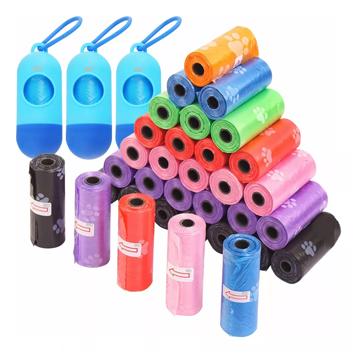 Foto 2 pulgar | Set 900 Bolsas Sanitarias Para Recoger Heces Eo Safe Imports Esi-12168-1 Multicolor