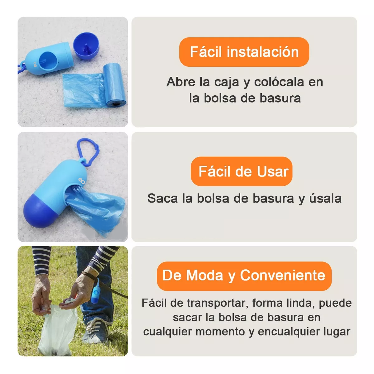 Foto 4 pulgar | Set 900 Bolsas Sanitarias Para Recoger Heces Eo Safe Imports Esi-12168-1 Multicolor