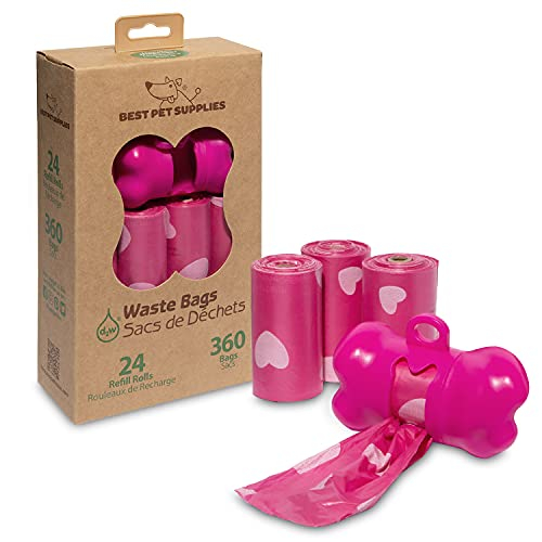 Foto 4 pulgar | Bolsas Para Excrementos De Perro Best Pet Supplies, Resistentes A Roturas, 360 Bolsas Rosas - Venta Internacional.