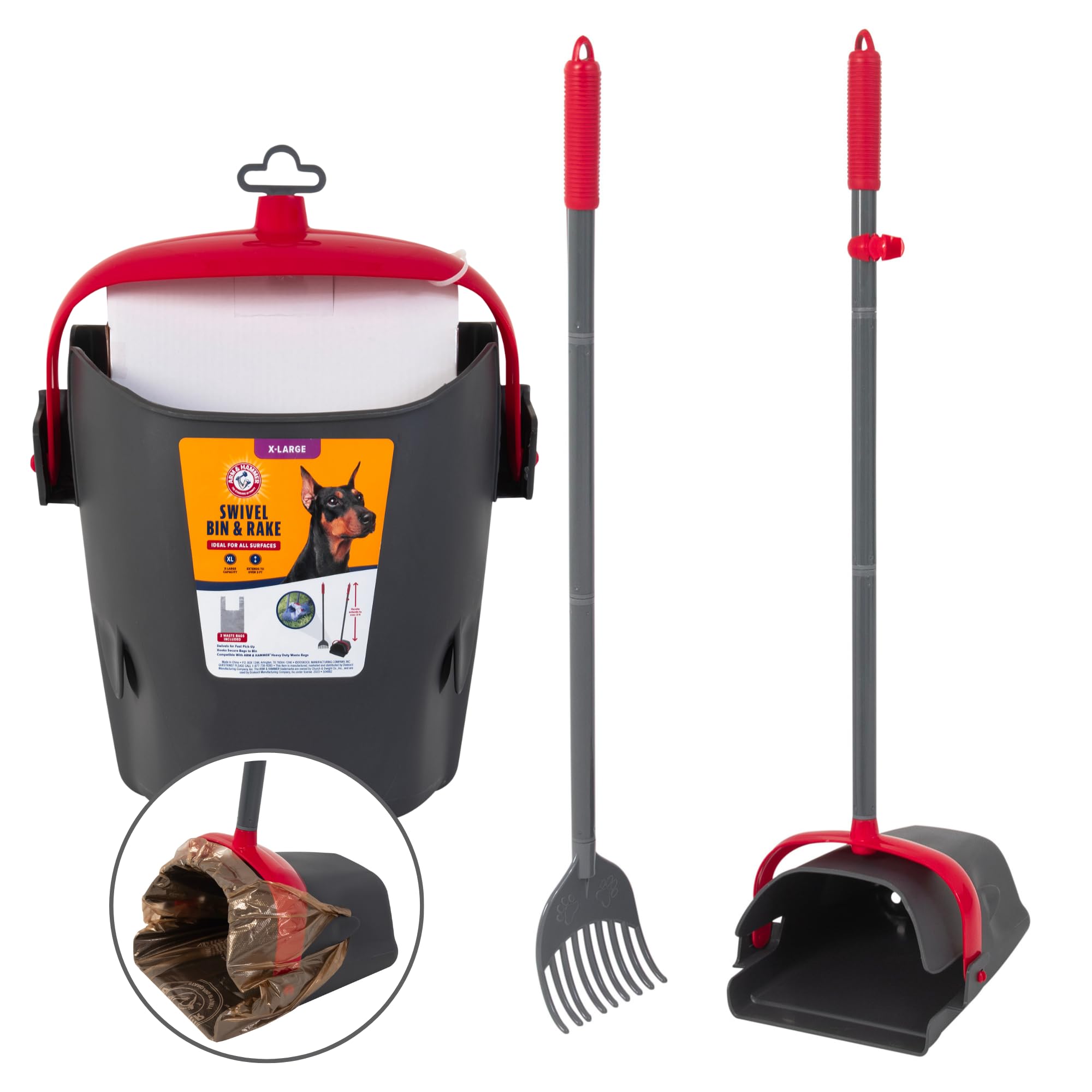 Foto 2 pulgar | Brazo Y Martillo Pooper Scooper Para Perros Extragrandes Con 2 Bolsas - Venta Internacional.