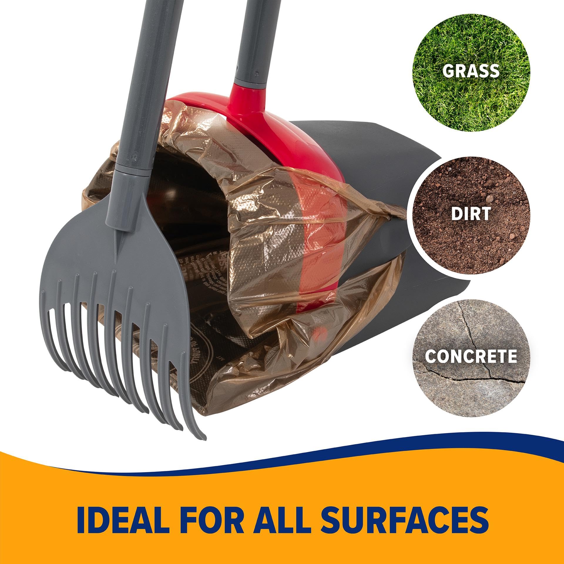 Foto 5 pulgar | Brazo Y Martillo Pooper Scooper Para Perros Extragrandes Con 2 Bolsas - Venta Internacional.
