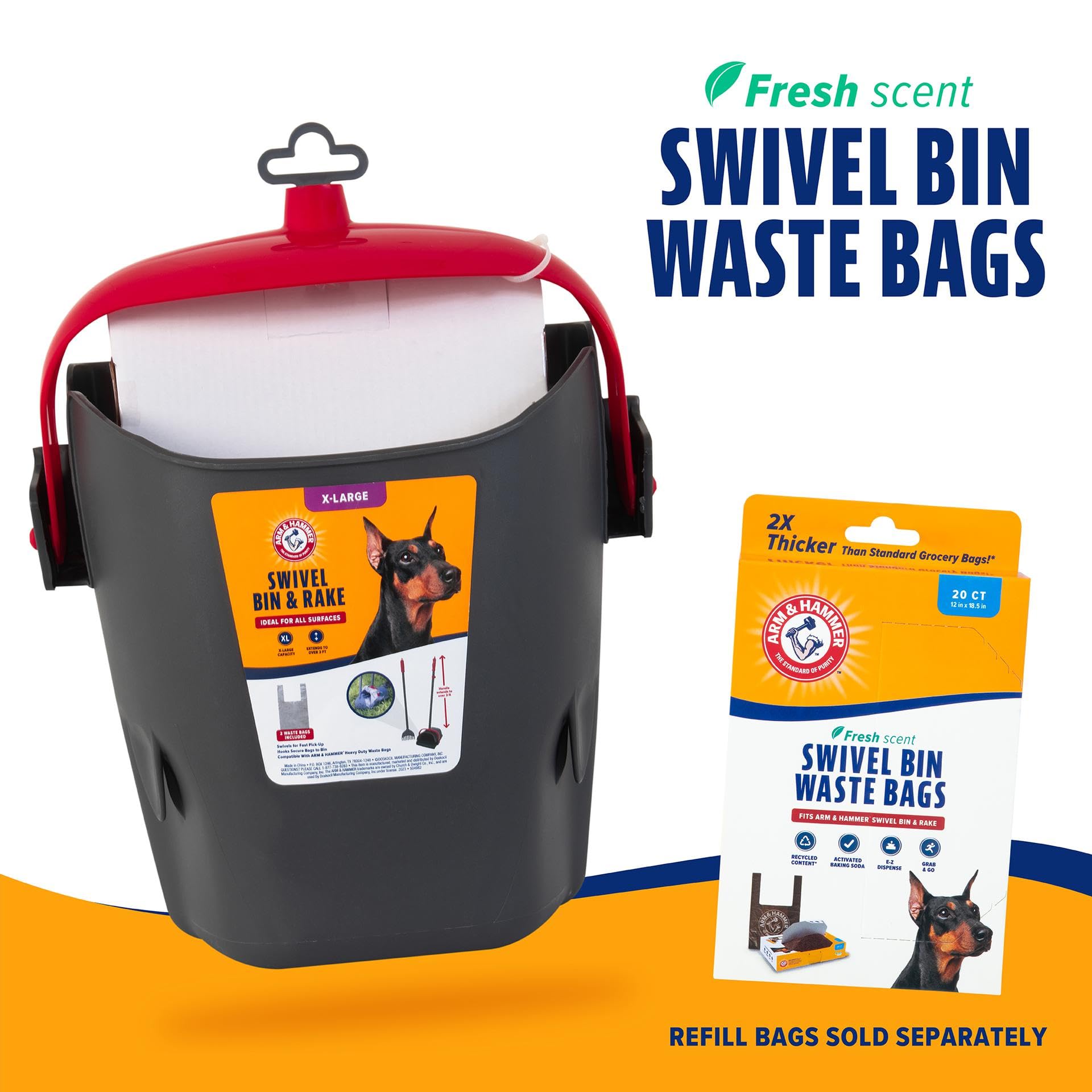 Foto 8 pulgar | Brazo Y Martillo Pooper Scooper Para Perros Extragrandes Con 2 Bolsas - Venta Internacional.