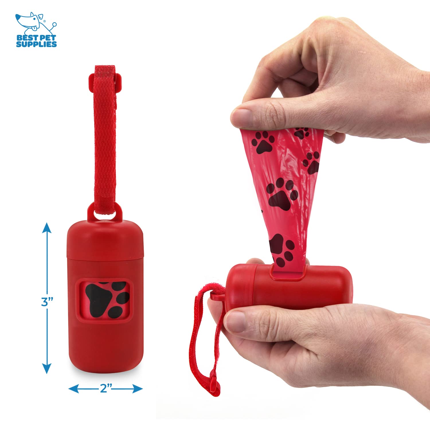 Foto 5 pulgar | Accesorio Para Bolsa De Excrementos De Perro Best Pet Supplies, Rojo - Venta Internacional.
