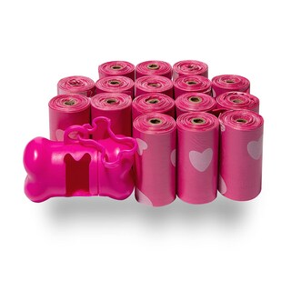 Foto 1 | Bolsas Para Excrementos De Perro Best Pet Supplies (240 Bolsas) A Prueba De Fugas, Color Rosa - Venta Internacional.