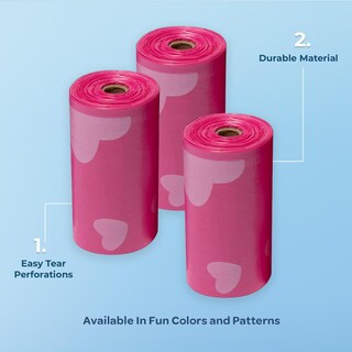 Foto 2 | Bolsas Para Excrementos De Perro Best Pet Supplies (240 Bolsas) A Prueba De Fugas, Color Rosa - Venta Internacional.
