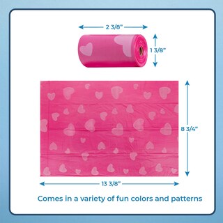 Foto 4 | Bolsas Para Excrementos De Perro Best Pet Supplies (240 Bolsas) A Prueba De Fugas, Color Rosa - Venta Internacional.
