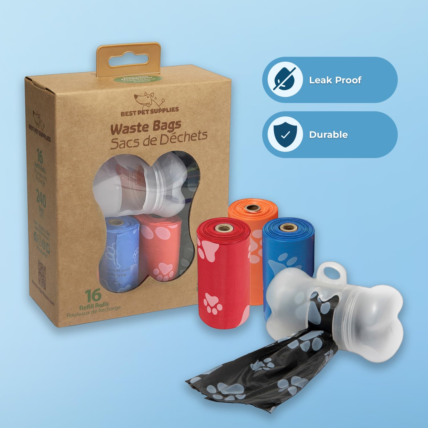 Foto 4 pulgar | Bolsas Para Excrementos De Perro, Los Mejores Suministros Para Mascotas (240 Bolsas), A Prueba De Fugas - Venta In