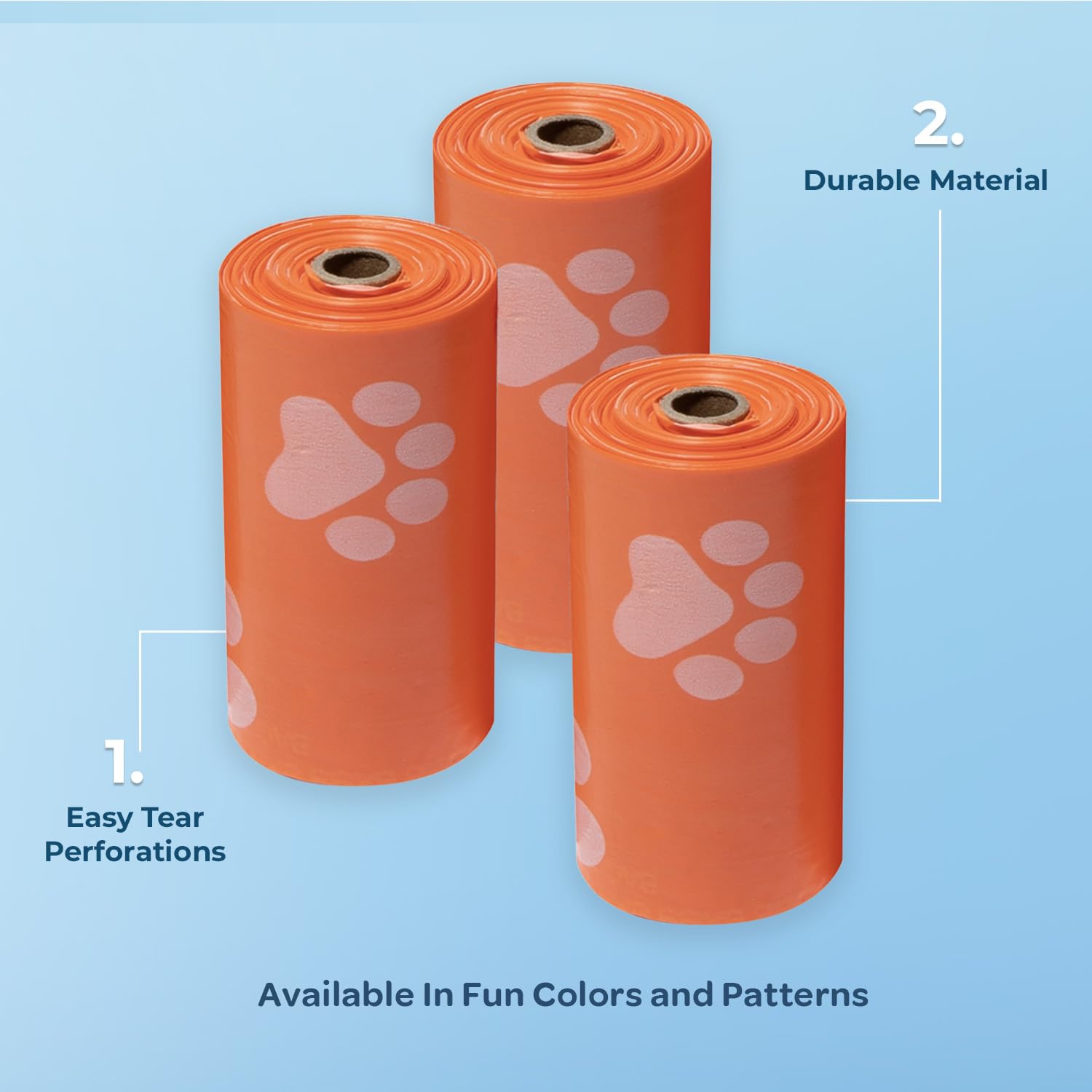 Foto 3 pulgar | Bolsas Para Excrementos De Perro Best Pet Supplies (240 Bolsas), Color Naranja - Venta Internacional.