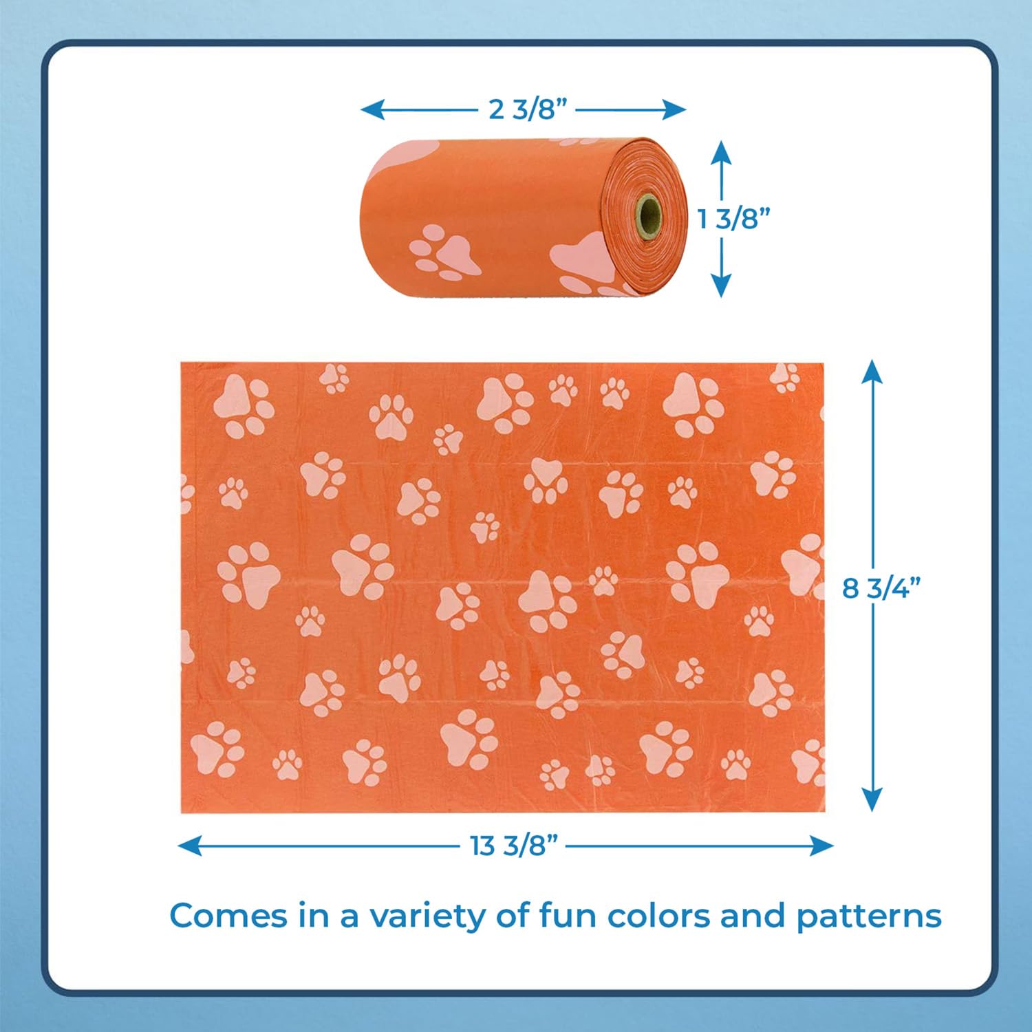 Foto 5 pulgar | Bolsas Para Excrementos De Perro Best Pet Supplies (240 Bolsas), Color Naranja - Venta Internacional.
