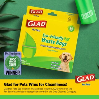 Foto 2 | Bolsas De Basura Para Perros Glad Ecológicas, 24 Rollos, 360 Bolsas En Total - Venta Internacional.