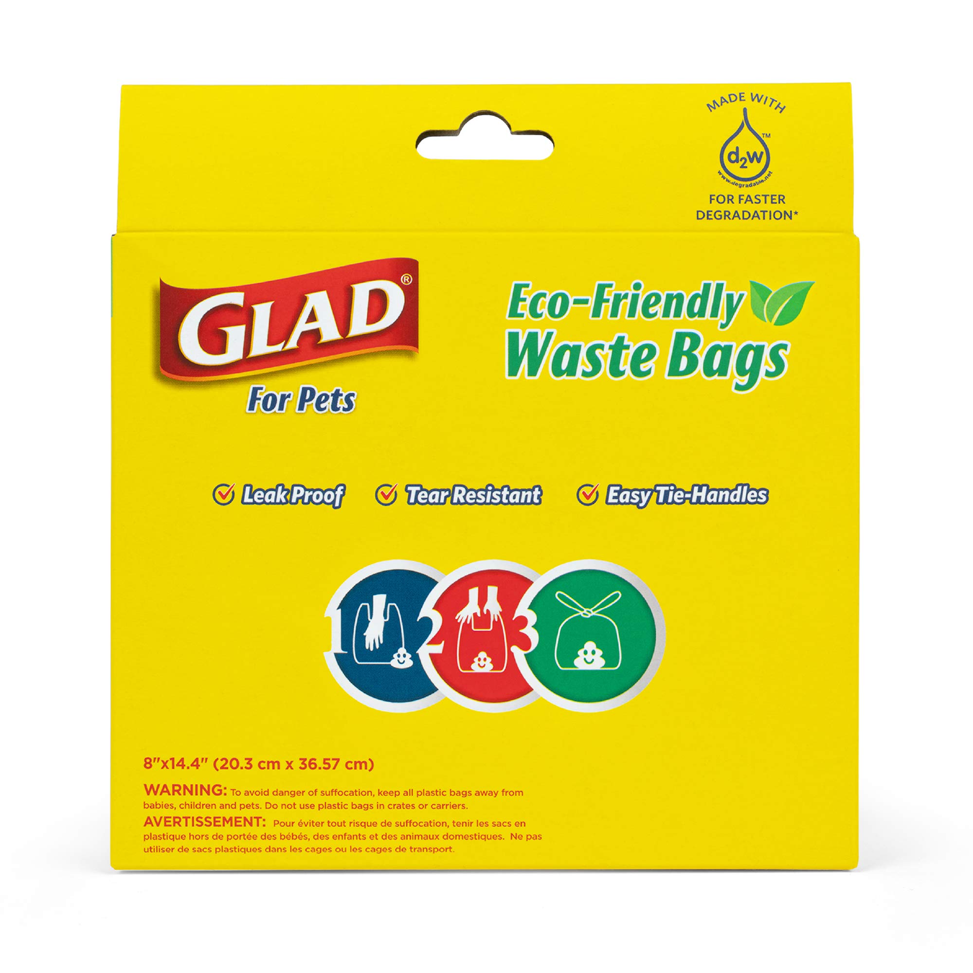 Foto 8 pulgar | Bolsas De Basura Para Perros Glad Ecológicas, 24 Rollos, 360 Bolsas En Total - Venta Internacional.