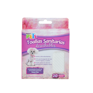Foto 2 | Toallas Sanitarias Desechables para Hembra en Celo Fancy Pets FL1907 Tamaño Grande 20 Piezas