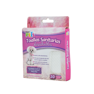 Foto 3 | Toallas Sanitarias Desechables para Hembra en Celo Fancy Pets FL1907 Tamaño Grande 20 Piezas