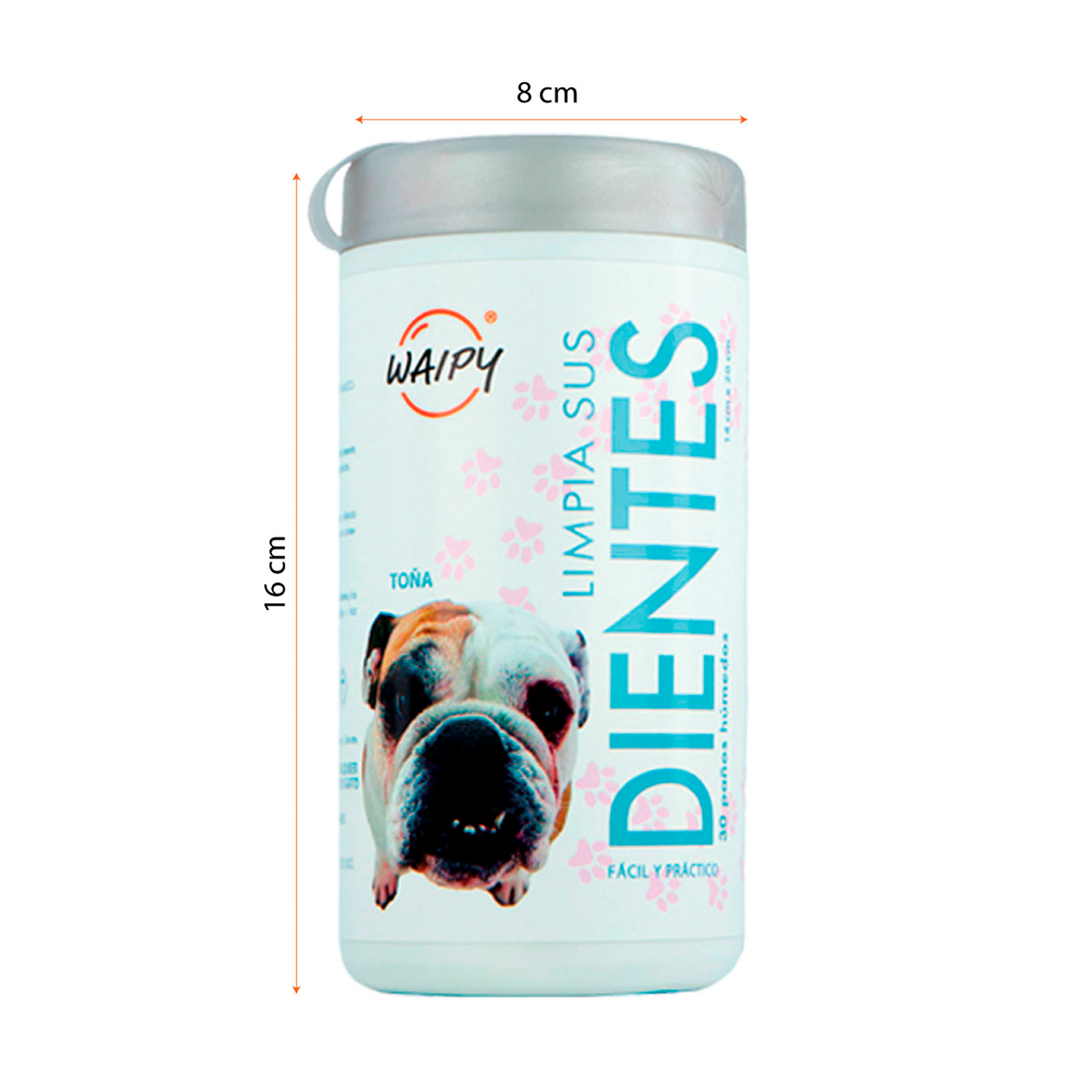 Foto 5 pulgar | Waipy 2 Pack Toallitas Humedas Limpieza Dental  + Limpiadoras De Ojos Para Mascotas | Seguras Para Perros Y Gatos