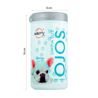 Foto 7 | Waipy 2 Pack Toallitas Humedas Limpieza Dental + Limpiadoras De Ojos Para Mascotas | Seguras Para Perros Y Gatos