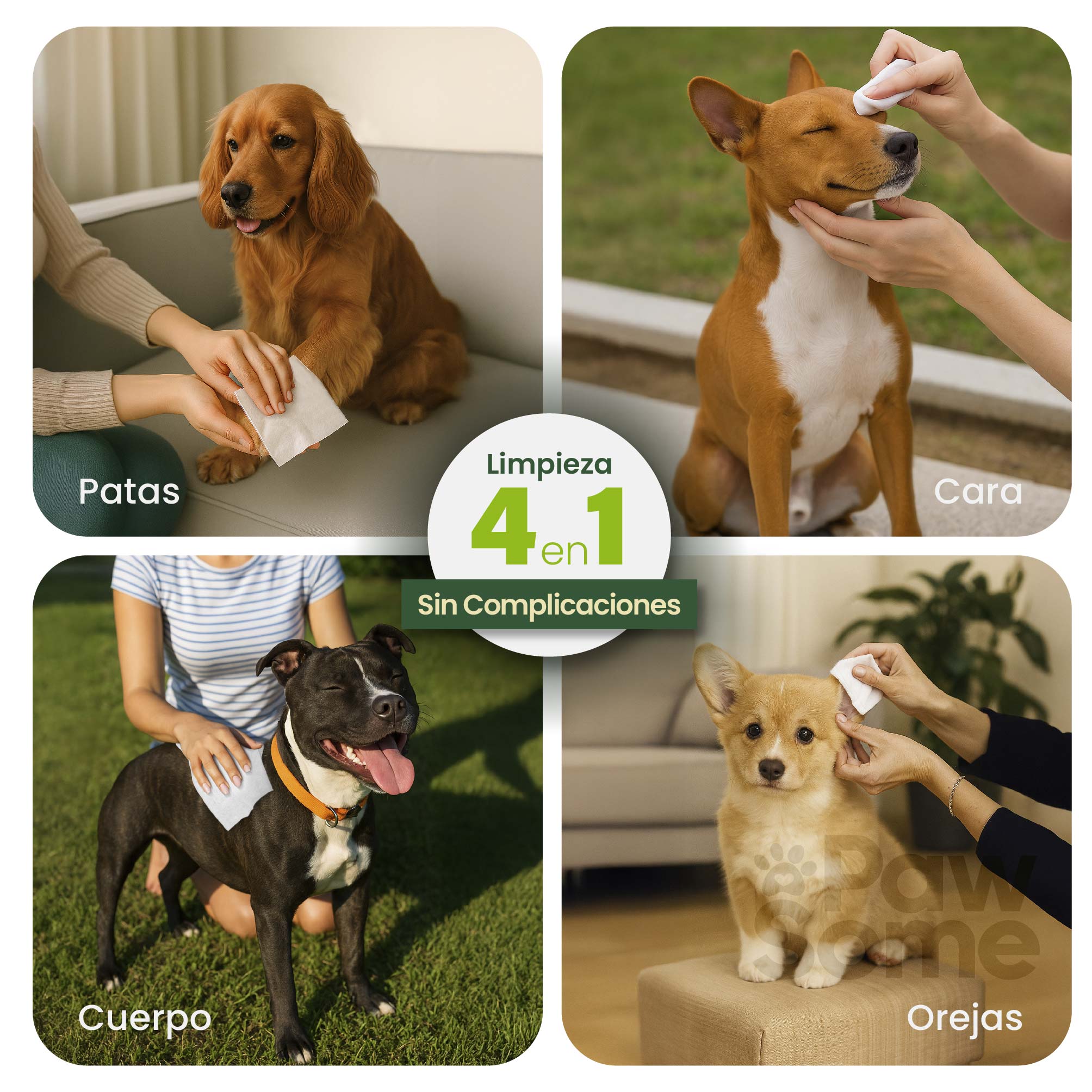 Foto 8 pulgar | Magmalife Toallitas Húmedas Biodegradables Para Perros  100% Suaves Con Textura Para Mejor Limpieza