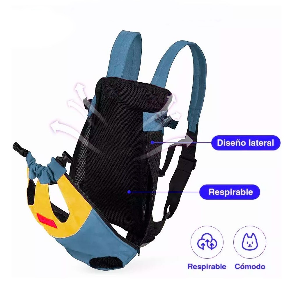 Foto 6 pulgar | Bolso Portátil Elegate MAS.107 color Azul de Viaje para Mascota
