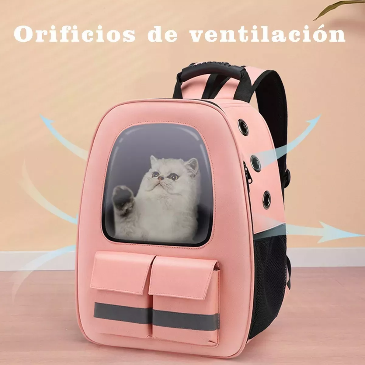 Foto 3 pulgar | Mochila Transportadora Para Mascota Pequeña Eo Safe Imports Esi-12206 Rosa