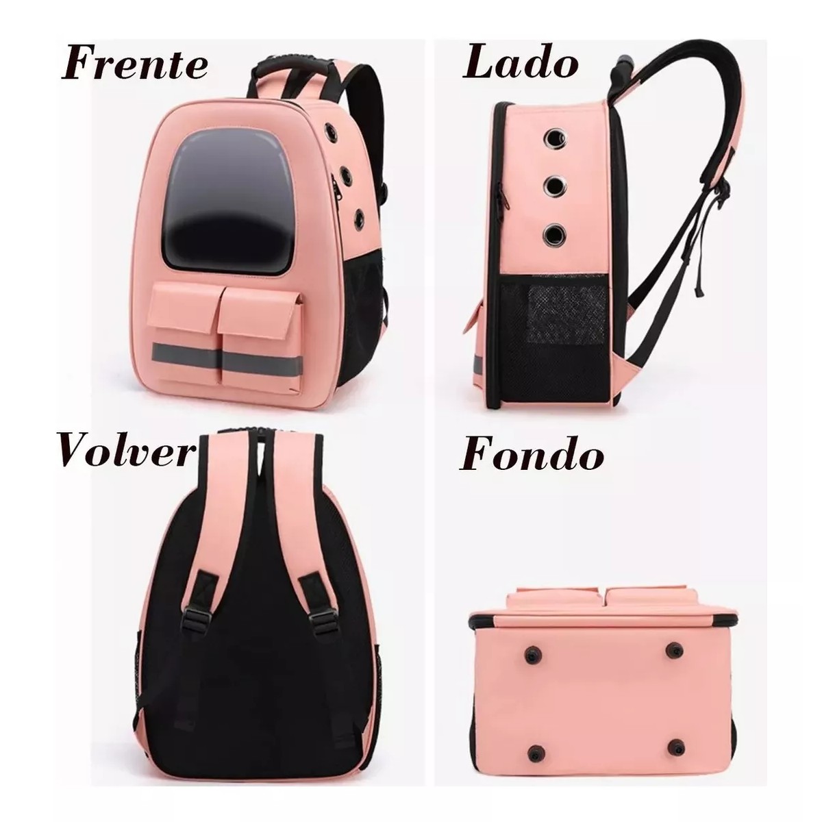 Foto 4 pulgar | Mochila Transportadora Para Mascota Pequeña Eo Safe Imports Esi-12206 Rosa
