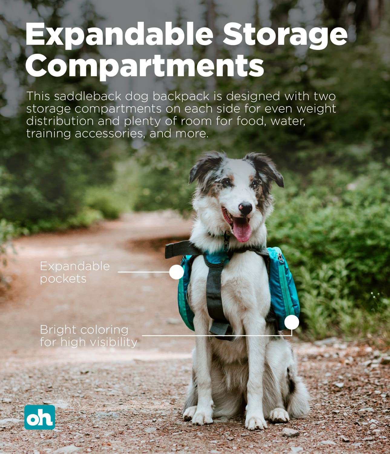 Foto 3 pulgar | Mochila Para Perros Outward Hound Daypak Blue Medium - Venta Internacional.