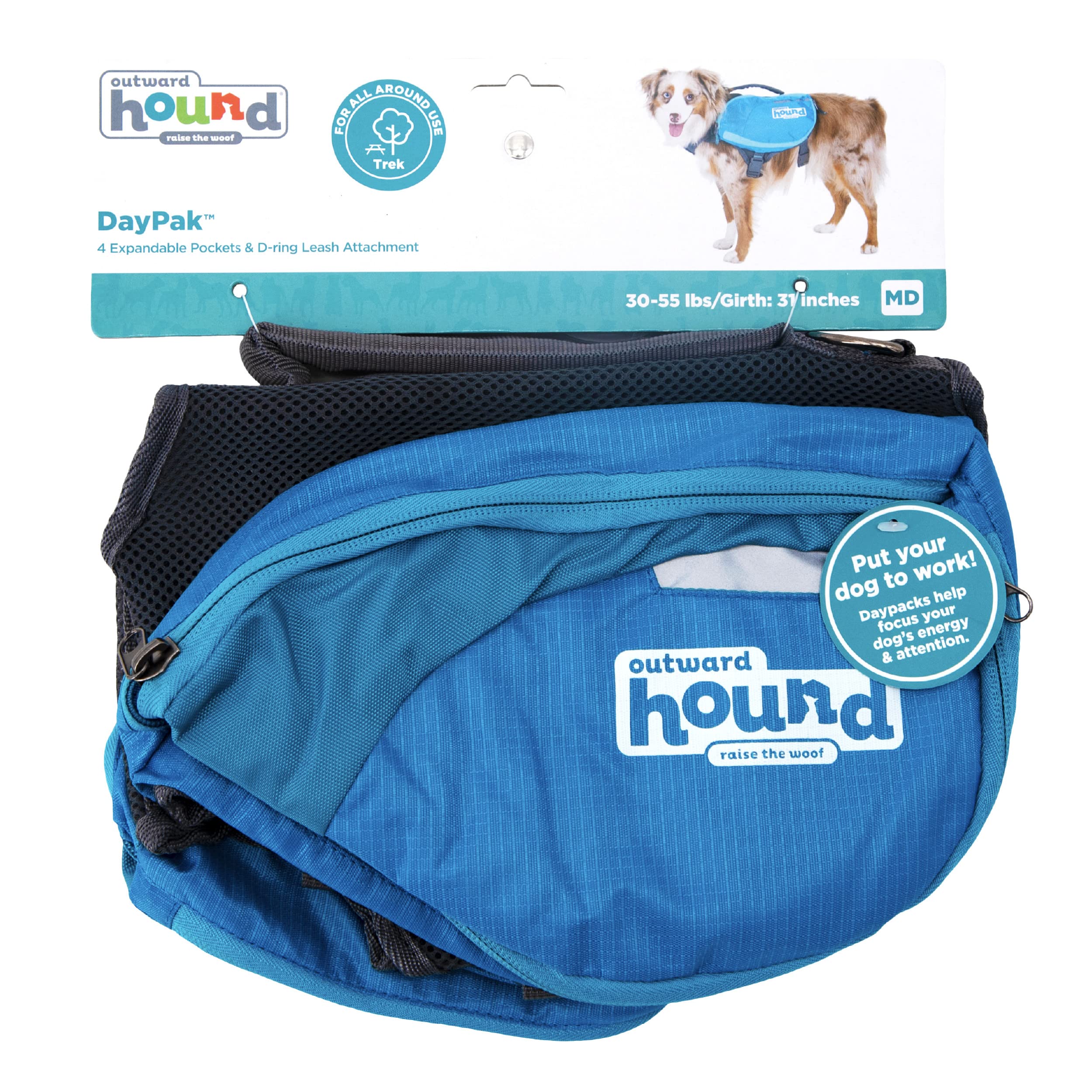 Foto 8 pulgar | Mochila Para Perros Outward Hound Daypak Blue Medium - Venta Internacional.
