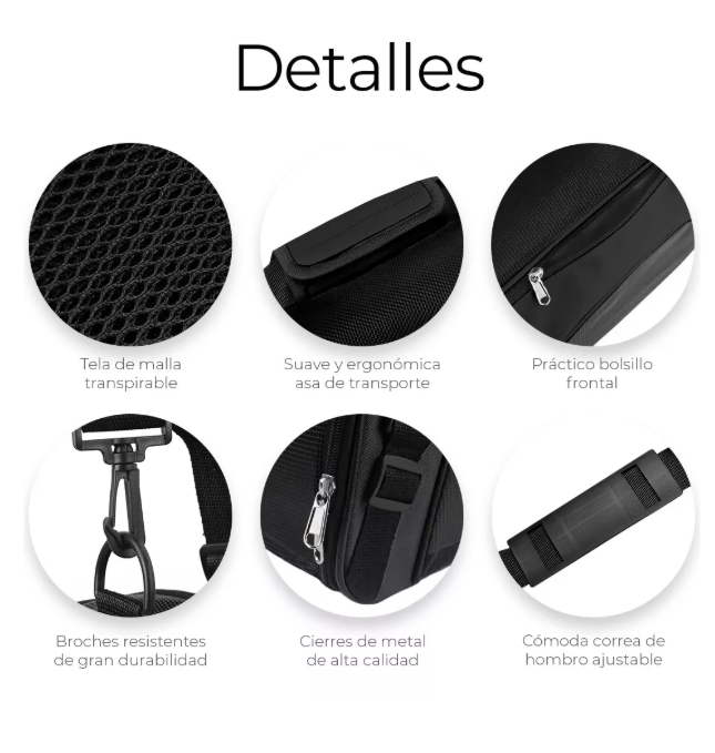 Foto 4 pulgar | Mochila Transportadora Para Mascotas Chicas Color Negro