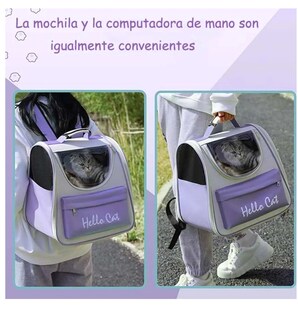 Foto 5 | Mochila Back Pack Transportadora Gato Perro Mascota Pequeña