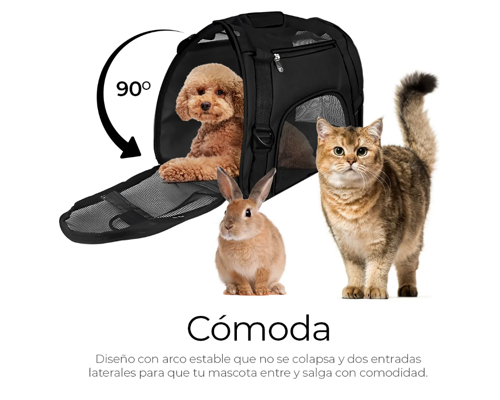 Foto 3 pulgar | Mochila Transportadora Bolsa Mascota Perro Gato Viaje Chica
