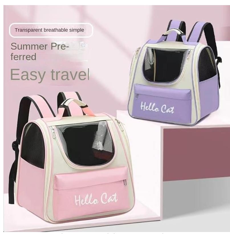 Foto 4 pulgar | Mochila Transportadora Bolsa Mascota Perro Gato Viaje Chica