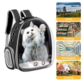 Foto 5 | Mochila Transportadora Viaje Gato Perro Mascota Expandible