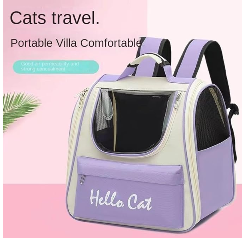 Foto 5 pulgar | Mochila Transportadora Bolsa Mascota Perro Gato Viaje Chica