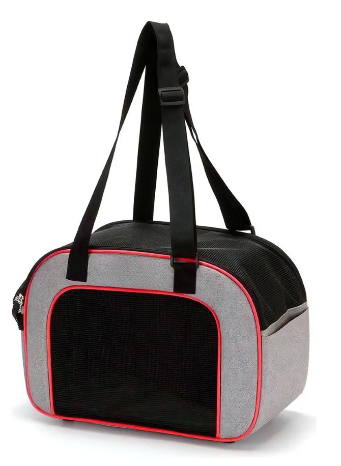 Foto 2 pulgar | Mochila Transportadora Para Perro Y Gato Portátil Plegable Color Rojo