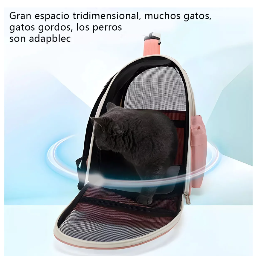 Foto 4 pulgar | Mochila Transportadora Bolsa Mascota Perro Gato Viaje Chica