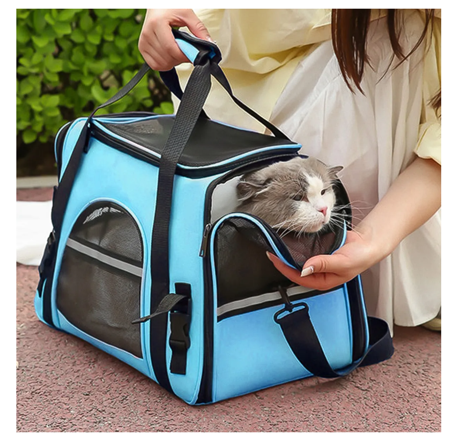 Foto 5 pulgar | Mochila Transportadora Con Perro Gato Transpirable Ajustable