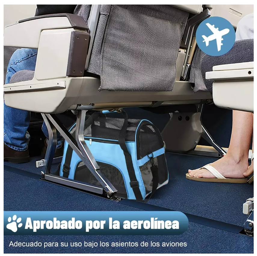 Foto 6 pulgar | Transportadora Para Perro Gatos Viaje Mascota Bolsa Portátil Modelogris Oscuro