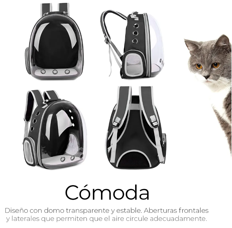 Foto 5 pulgar | Mochila Back Pack Transportadora Gato Perro Mascota Pequeña