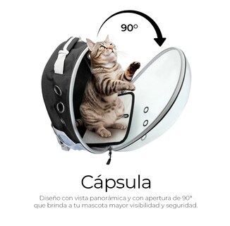 Foto 5 | Mochila Back Pack Transportadora Gato Perro Mascota Pequeña