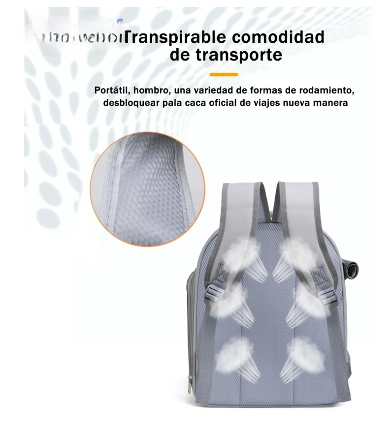 Foto 6 pulgar | Mochila Transportadora Para Perros Gatos Mascotas Pequeña