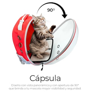 Foto 4 | Mochila Back Pack Transportadora Gato Perro Mascota Pequeña