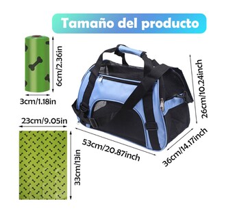 Foto 2 | Bolsa Transportadora Para Perro Gato Mascota Plegable Grande