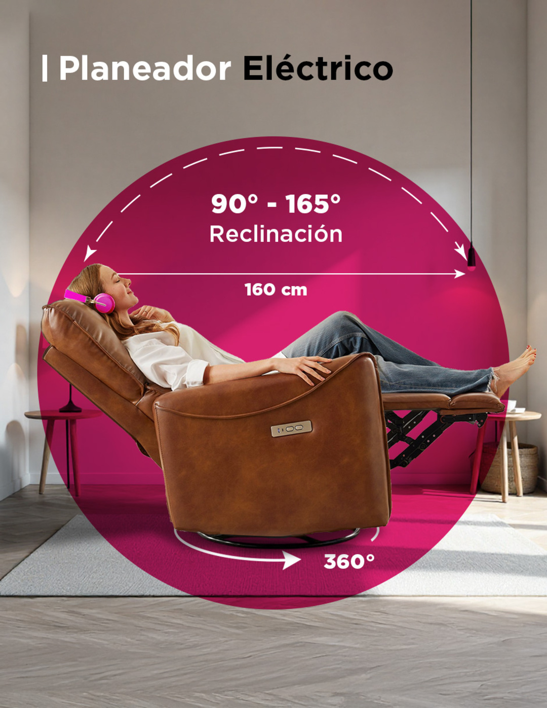 Foto 5 pulgar | Sillón Reclinable Vanlig Eléctrico